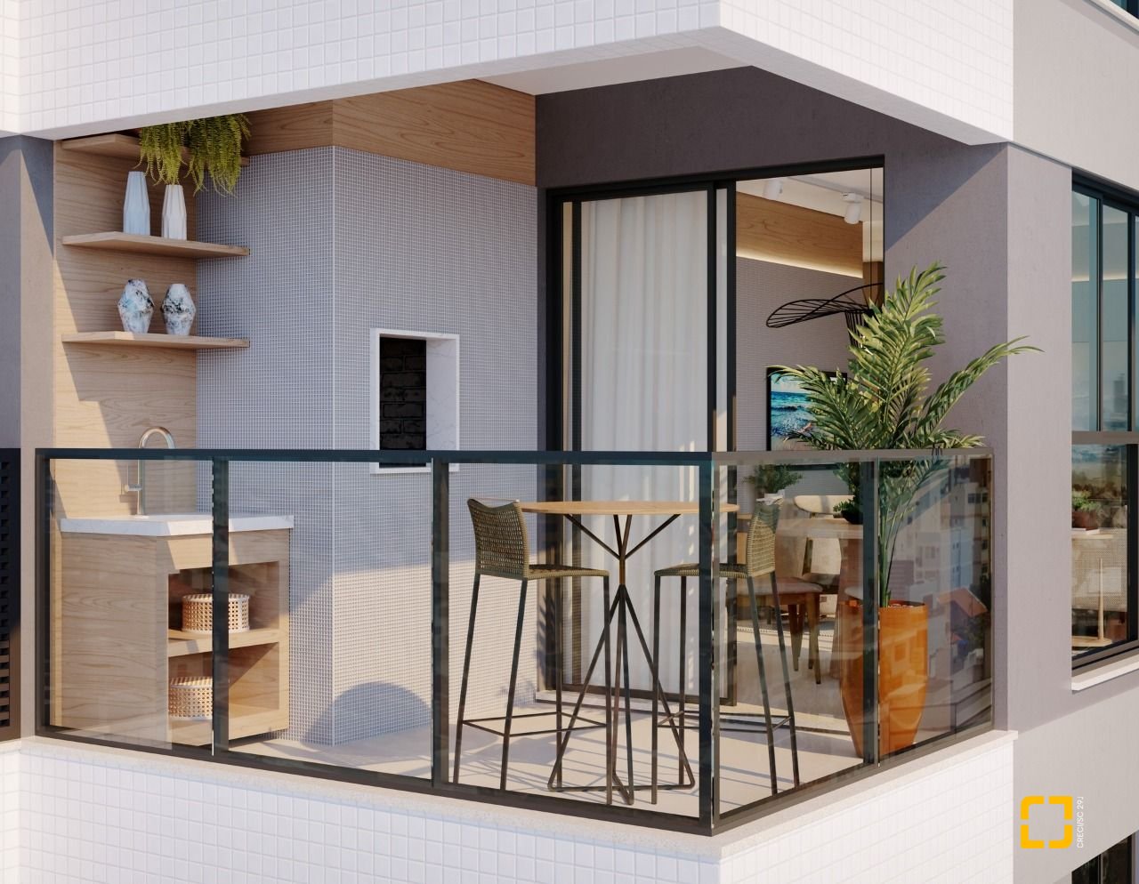 Apartamento com 84m², 4 quartos (sendo 2 suítes), 1 garagem, no bairro Estreito em Florianópolis