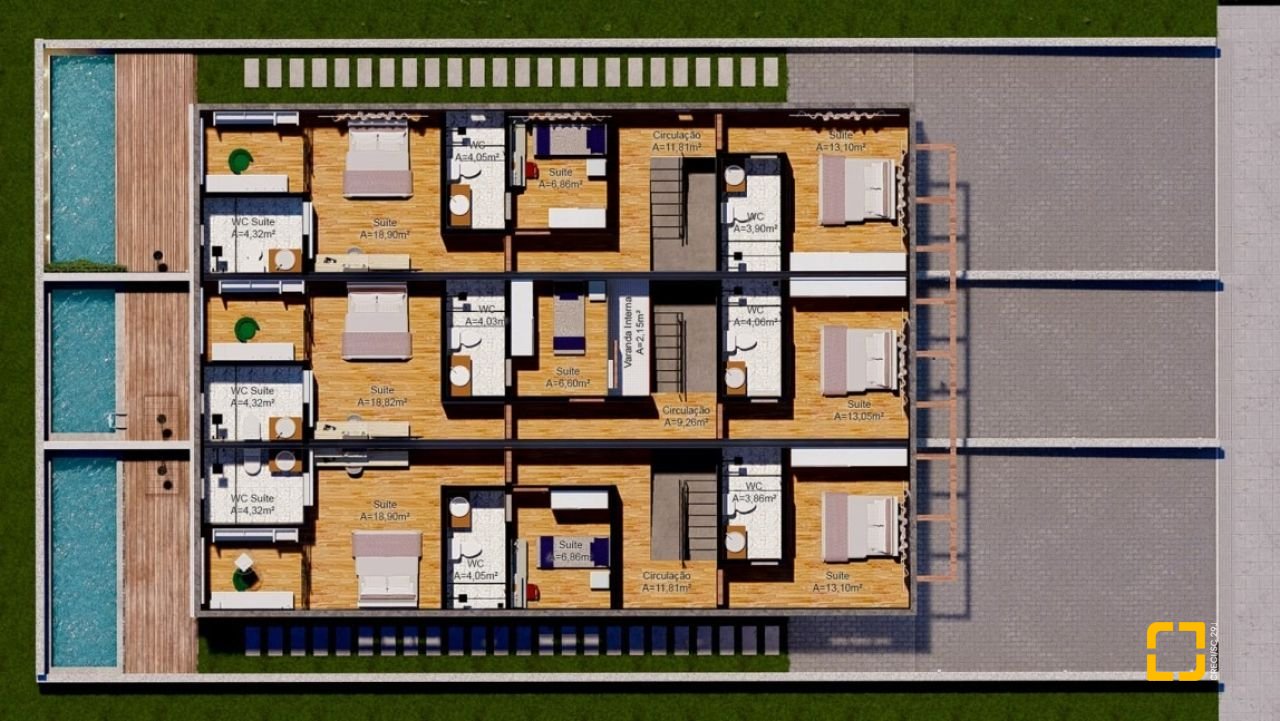 Casa com 140m², 6 quartos (sendo 3 suítes), 2 garagens, no bairro Campeche em Florianópolis