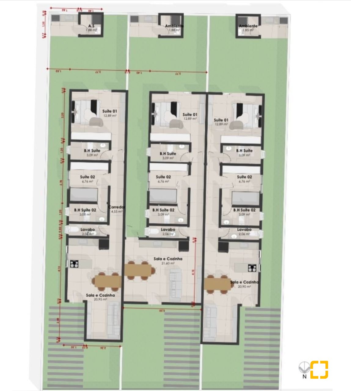 Casa com 85m², 4 quartos (sendo 2 suítes), 2 garagens, no bairro Ingleses em Florianópolis