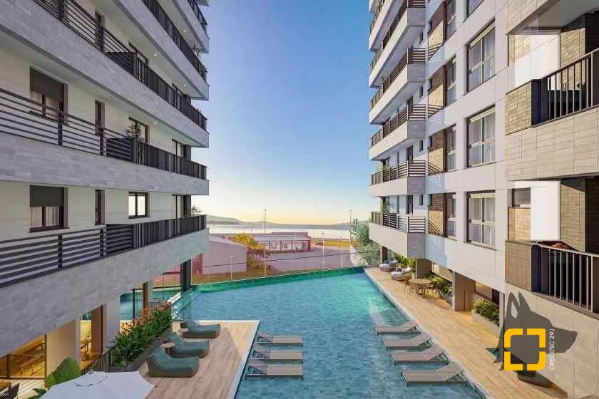 Apartamento com 80m², 2 quartos (sendo 2 suítes), 1 garagem, no bairro Praia Comprida em São José
