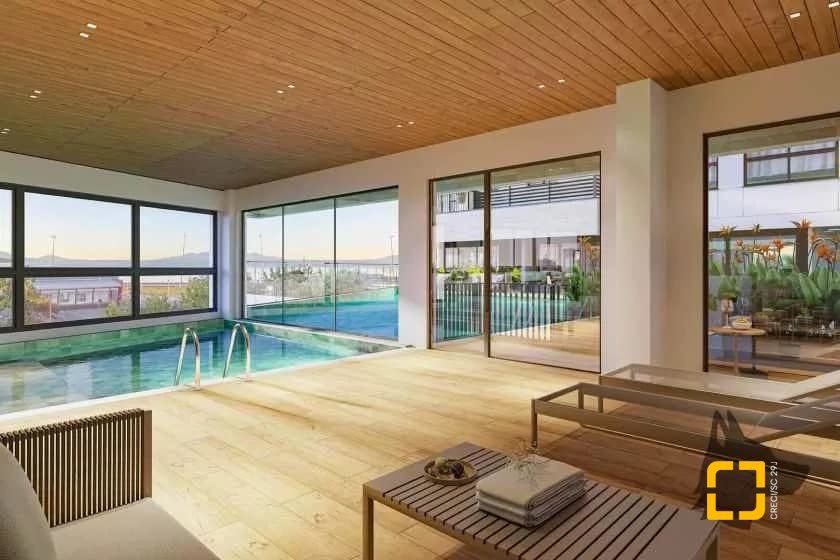 Apartamento com 80m², 2 quartos (sendo 2 suítes), 1 garagem, no bairro Praia Comprida em São José