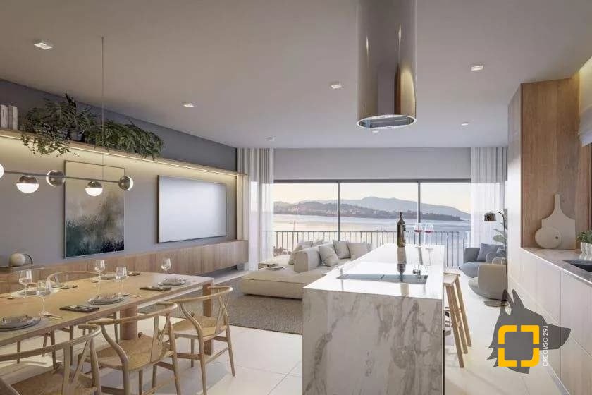 Apartamento com 80m², 2 quartos (sendo 2 suítes), 1 garagem, no bairro Praia Comprida em São José