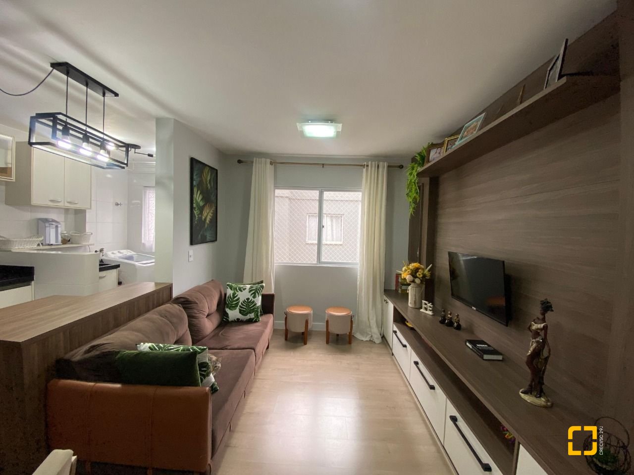 Apartamento com 55m², 2 quartos, 1 garagem, no bairro Potecas em São José