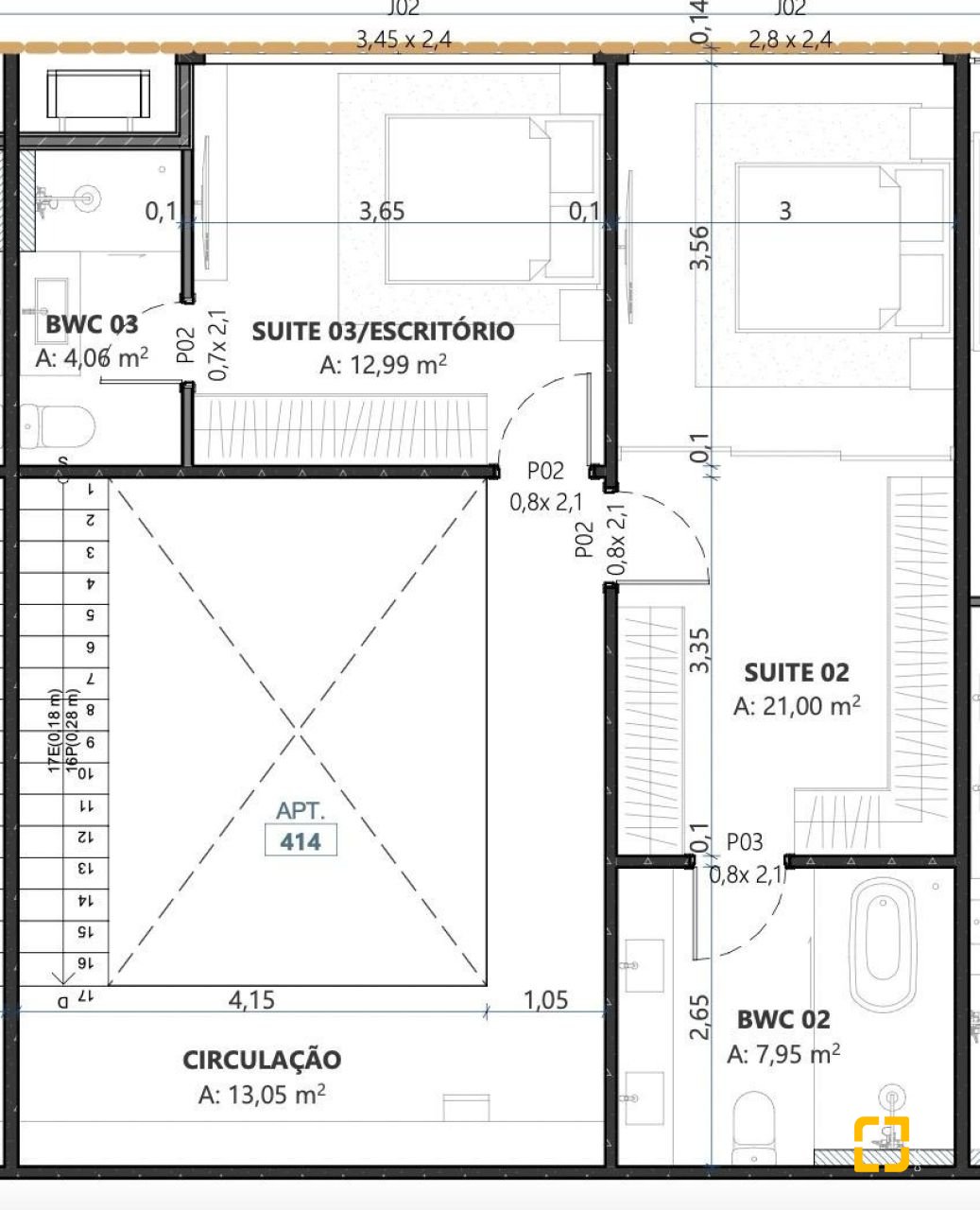 Apartamento com 148m², 6 quartos (sendo 3 suítes), 2 garagens, no bairro Campeche em Florianópolis