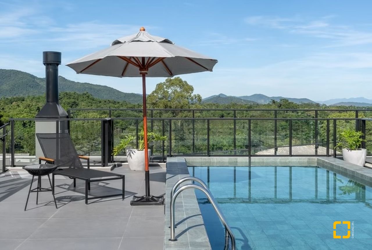 Apartamento com 60m², 1 quarto, 1 garagem, no bairro Cachoeira do Bom Jesus em Florianópolis