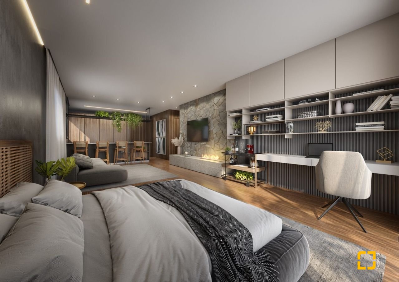 Studio com 53m², 1 quarto, no bairro Kobrasol em São José