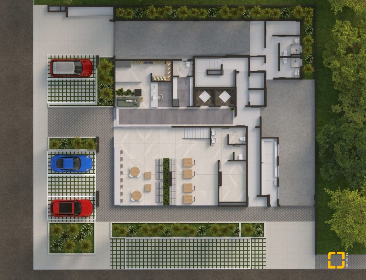 Studio com 53m², 1 quarto, no bairro Kobrasol em São José