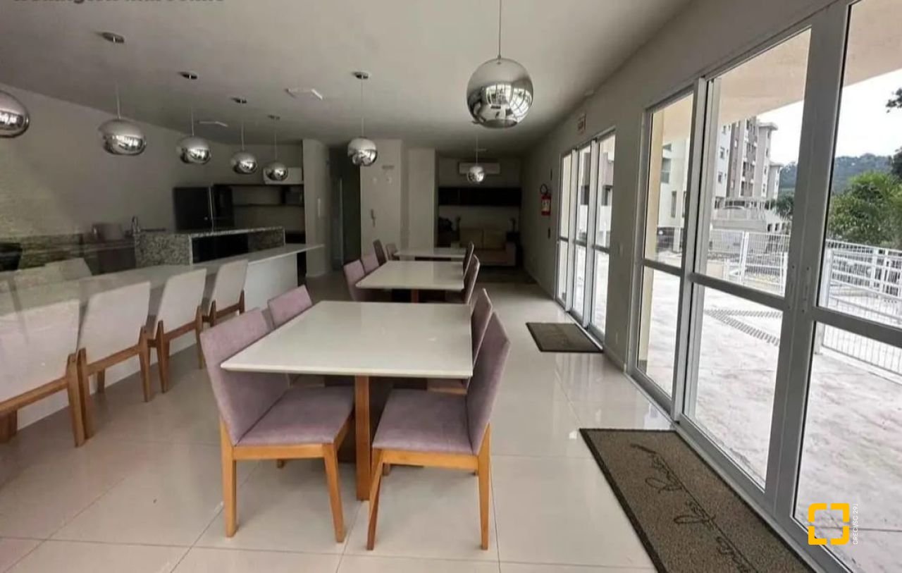 Apartamento com 48m², 1 quarto (sendo 1 suíte), 1 garagem, no bairro Praia Comprida em São José