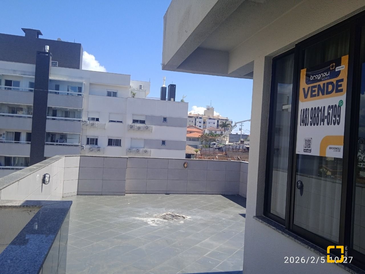 Cobertura com 63m², 2 quartos (sendo 1 suíte), 1 garagem, no bairro Abraão em Florianópolis