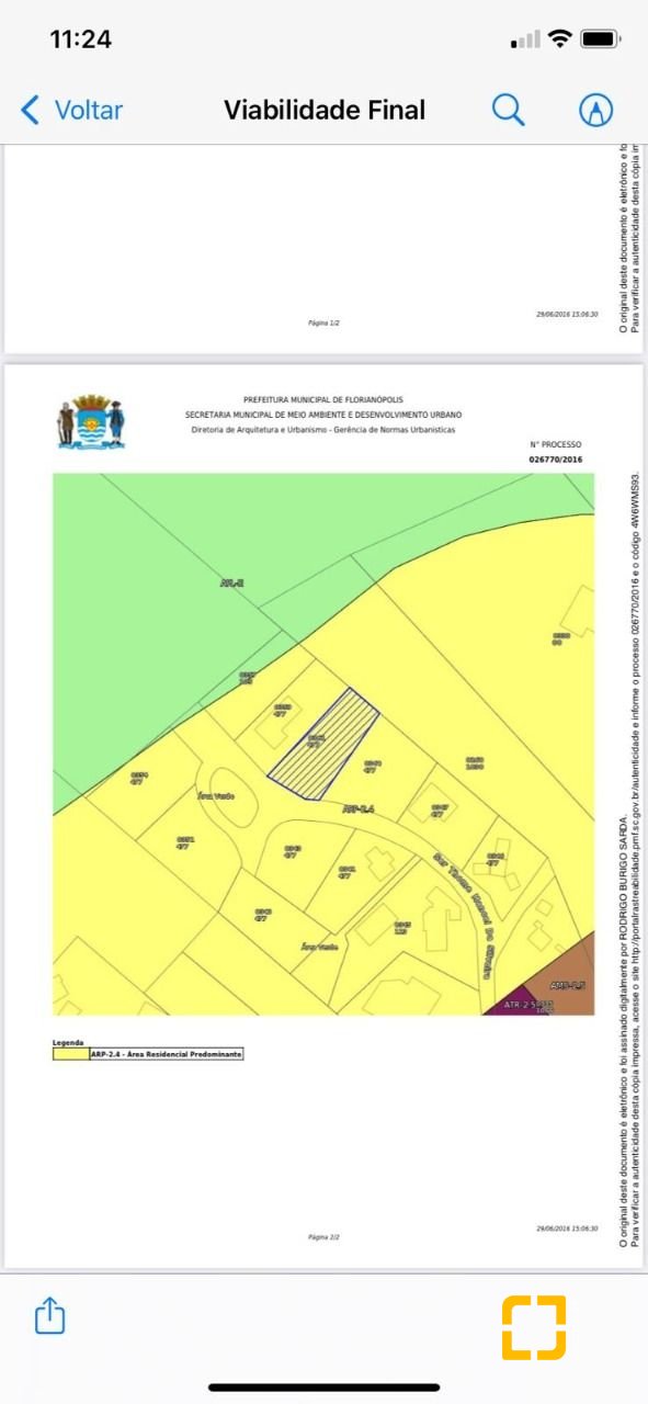 Terreno com 750m², no bairro Lagoa da Conceição em Florianópolis