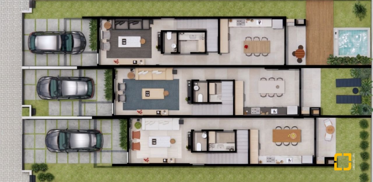 Casa com 138m², 3 quartos (sendo 1 suíte), 1 garagem, no bairro Cachoeira do Bom Jesus em Florianópolis