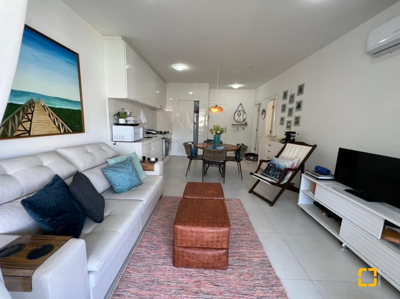 Apartamento com 83m², 2 quartos (sendo 2 suítes), 1 garagem, no bairro Palmas em Governador Celso Ramos