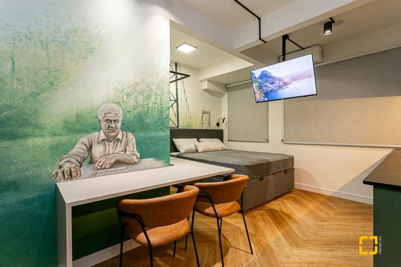 Apartamento com 20m², 1 quarto, no bairro Centro em Florianópolis