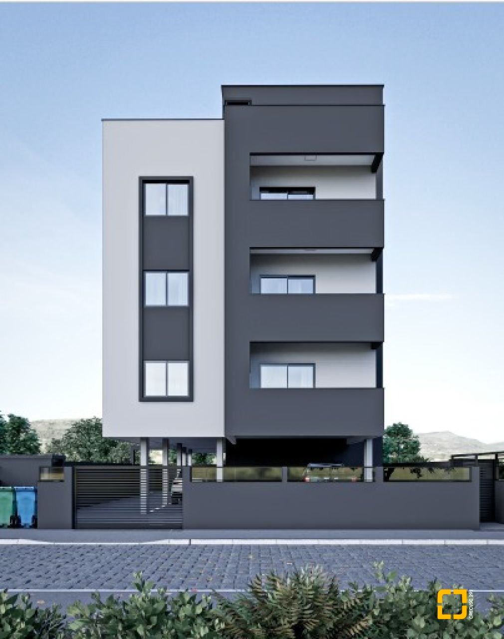 Apartamento com 71m², 2 quartos (sendo 1 suíte), 1 garagem, no bairro Serraria em São José