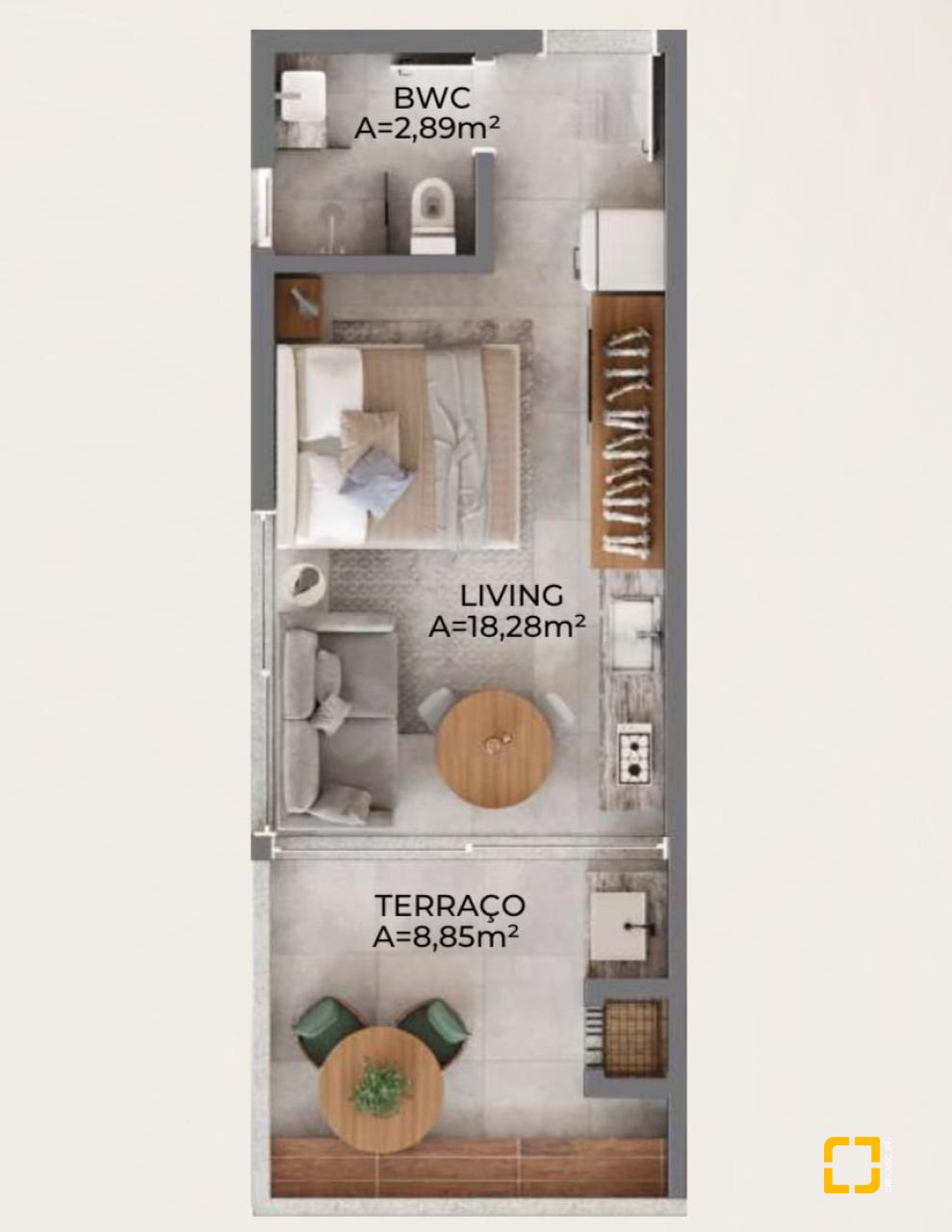 Studio com 25m², 1 garagem, no bairro Barra da Lagoa em Florianópolis