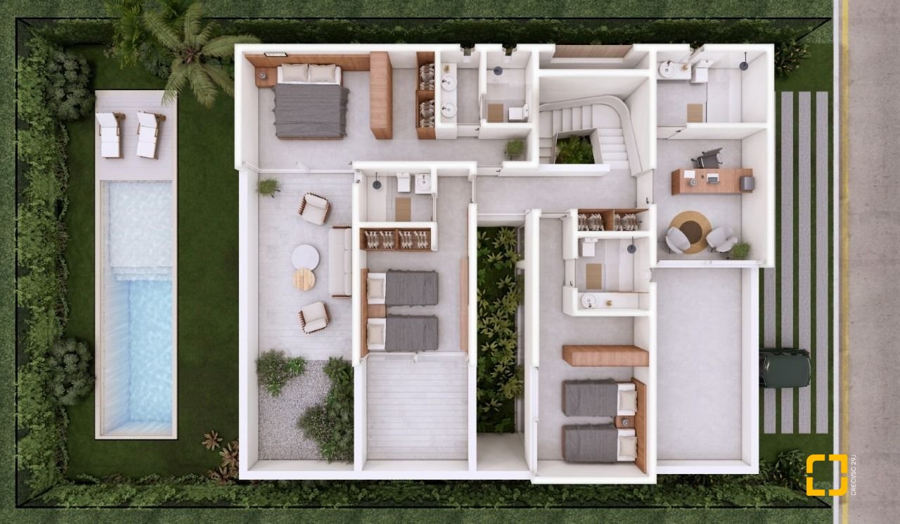 Casa de Condomínio com 297m², 8 quartos (sendo 4 suítes), 6 garagens, no bairro Rio Vermelho em Florianópolis