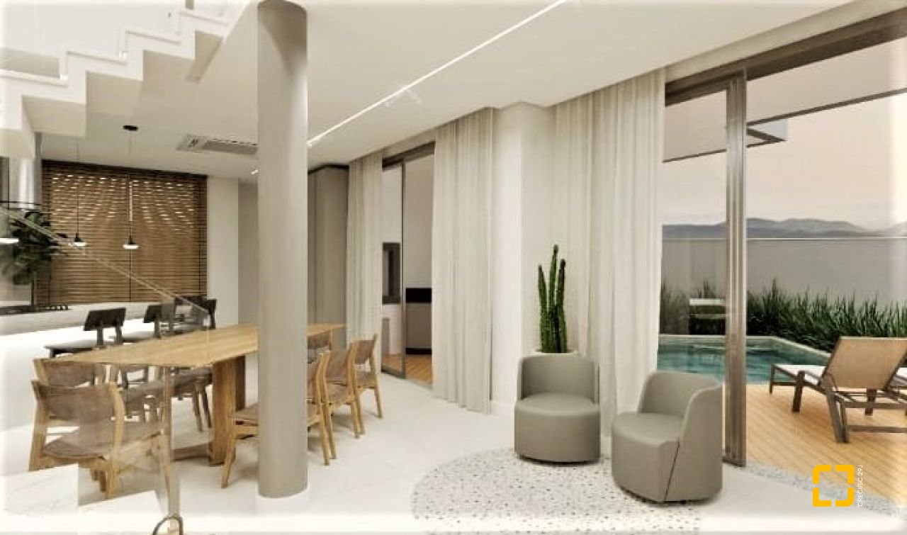 Casa com 302m², 4 quartos (sendo 4 suítes), 3 garagens, no bairro Cacupe em Florianópolis