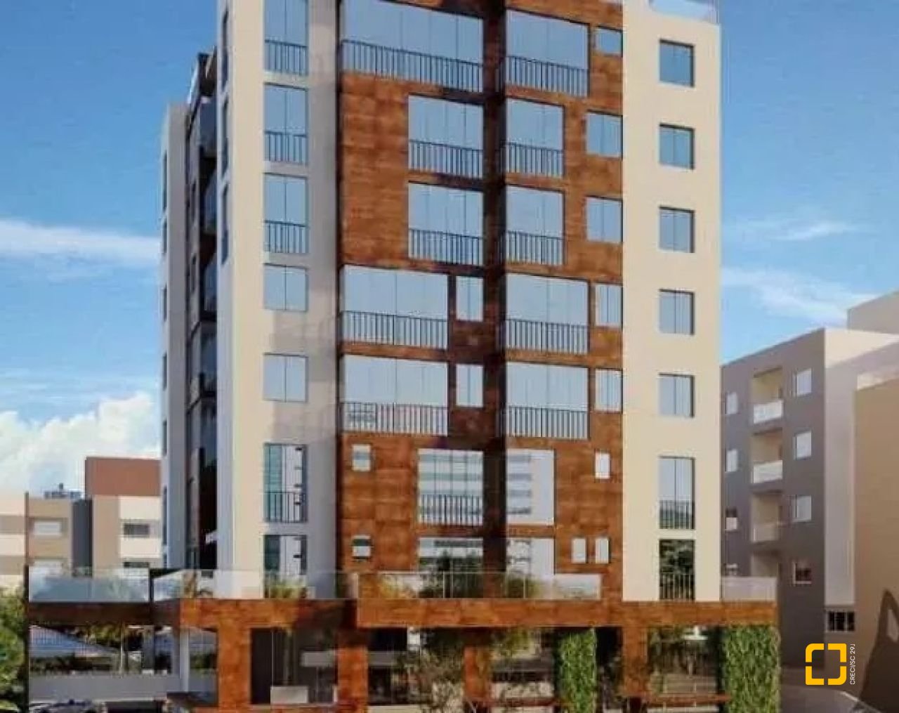 Apartamento com 71m², 3 quartos (sendo 1 suíte), 2 garagens, no bairro Coqueiros em Florianópolis
