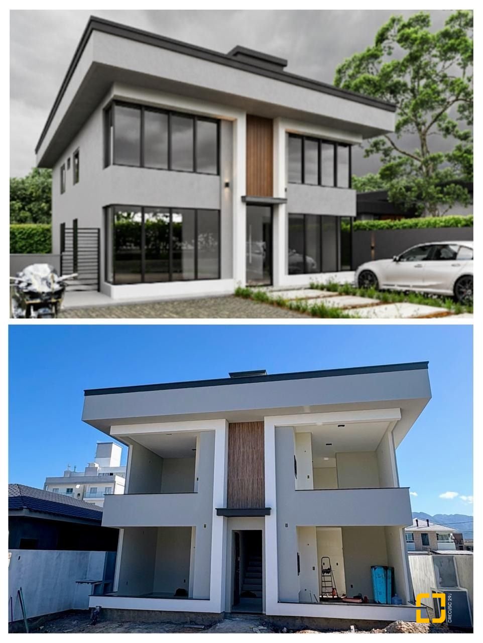 Casa com 63m², 2 quartos (sendo 1 suíte), 1 garagem, no bairro Nova Palhoça em Palhoça
