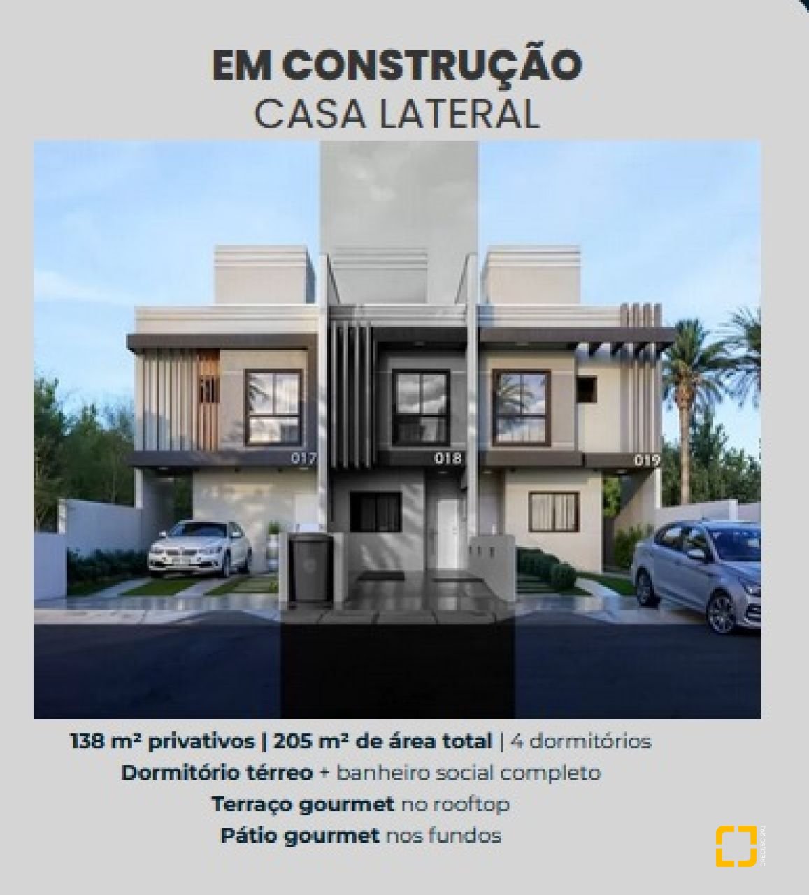 Casa com 210m², 3 quartos (sendo 1 suíte), 2 garagens, no bairro Vargem Pequena em Florianópolis