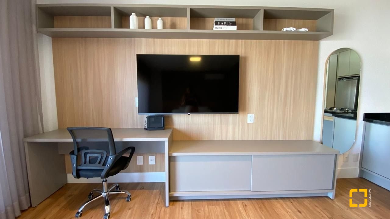 Studio com 48m², 1 quarto (sendo 1 suíte), 1 garagem, no bairro Saco Grande em Florianópolis