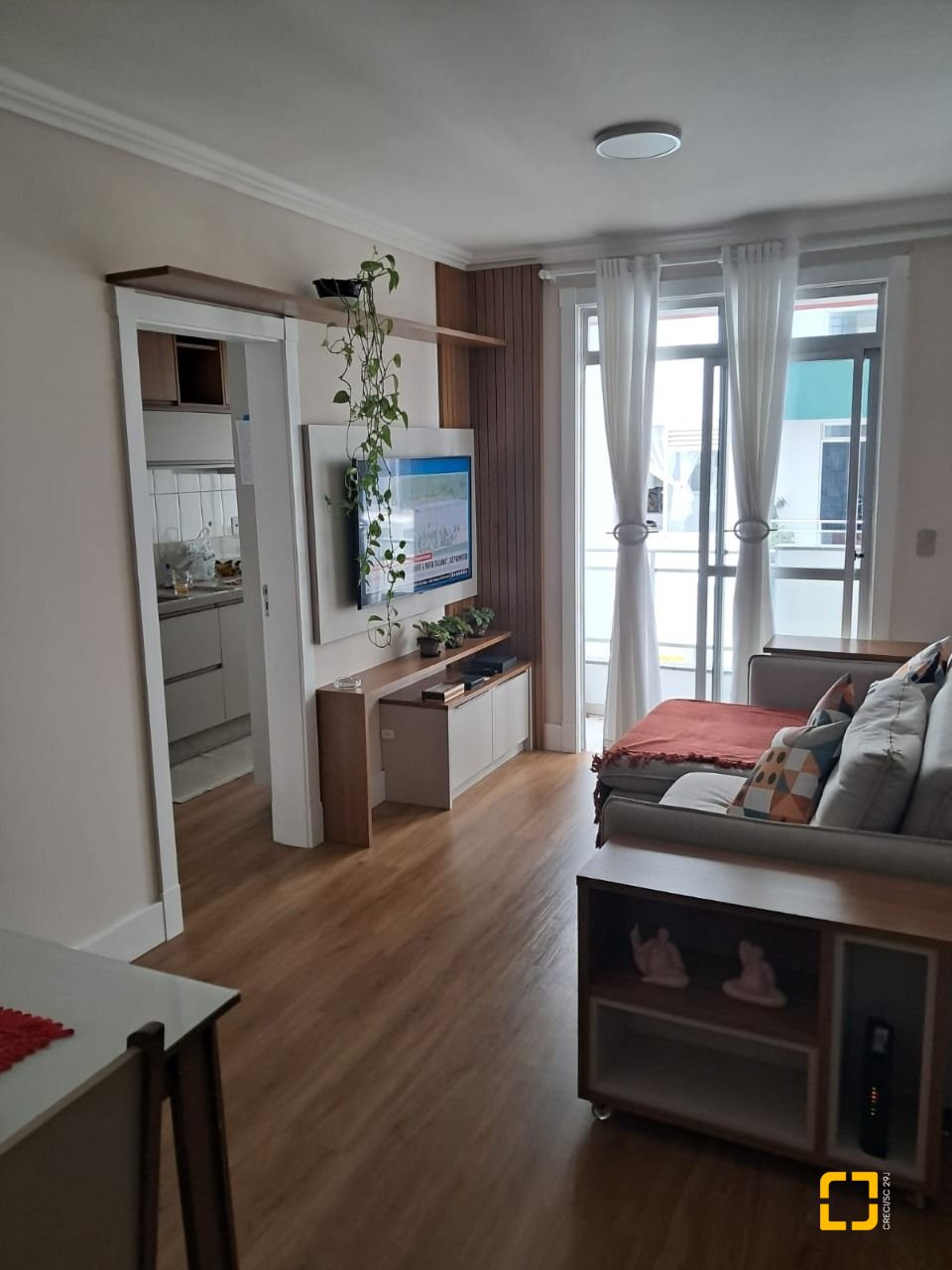 Apartamento com 63m², 2 quartos, no bairro Praia Comprida em São José