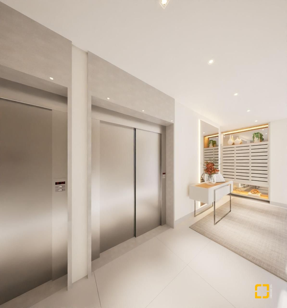 Apartamento com 59m², 2 quartos, 1 garagem, no bairro Areias em São José