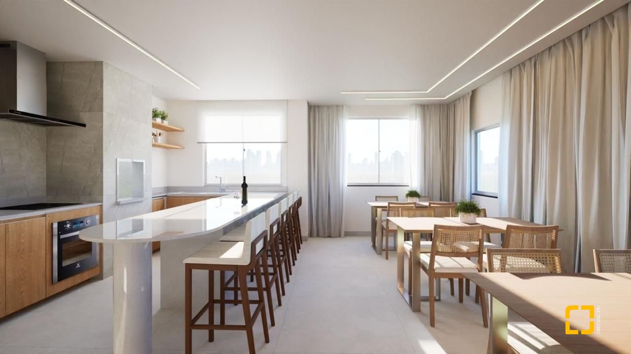 Apartamento com 59m², 2 quartos, 1 garagem, no bairro Areias em São José