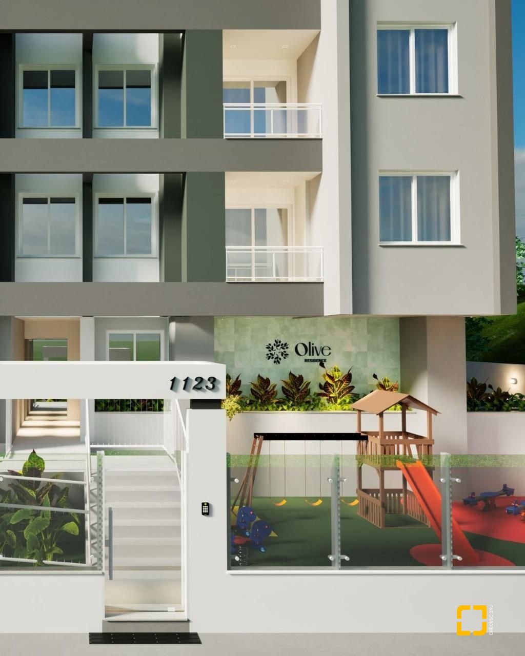 Apartamento com 59m², 2 quartos, 1 garagem, no bairro Areias em São José