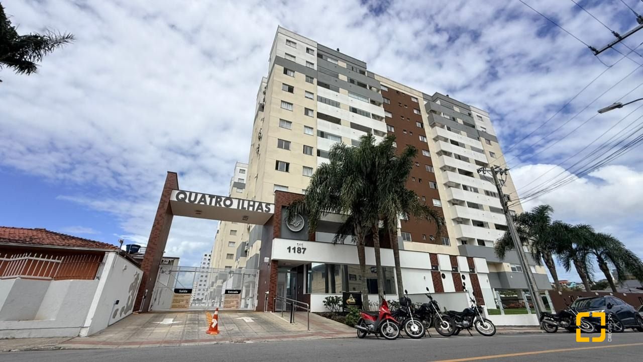 Apartamento com 63m², 2 quartos (sendo 1 suíte), 1 garagem, no bairro Areias em São José