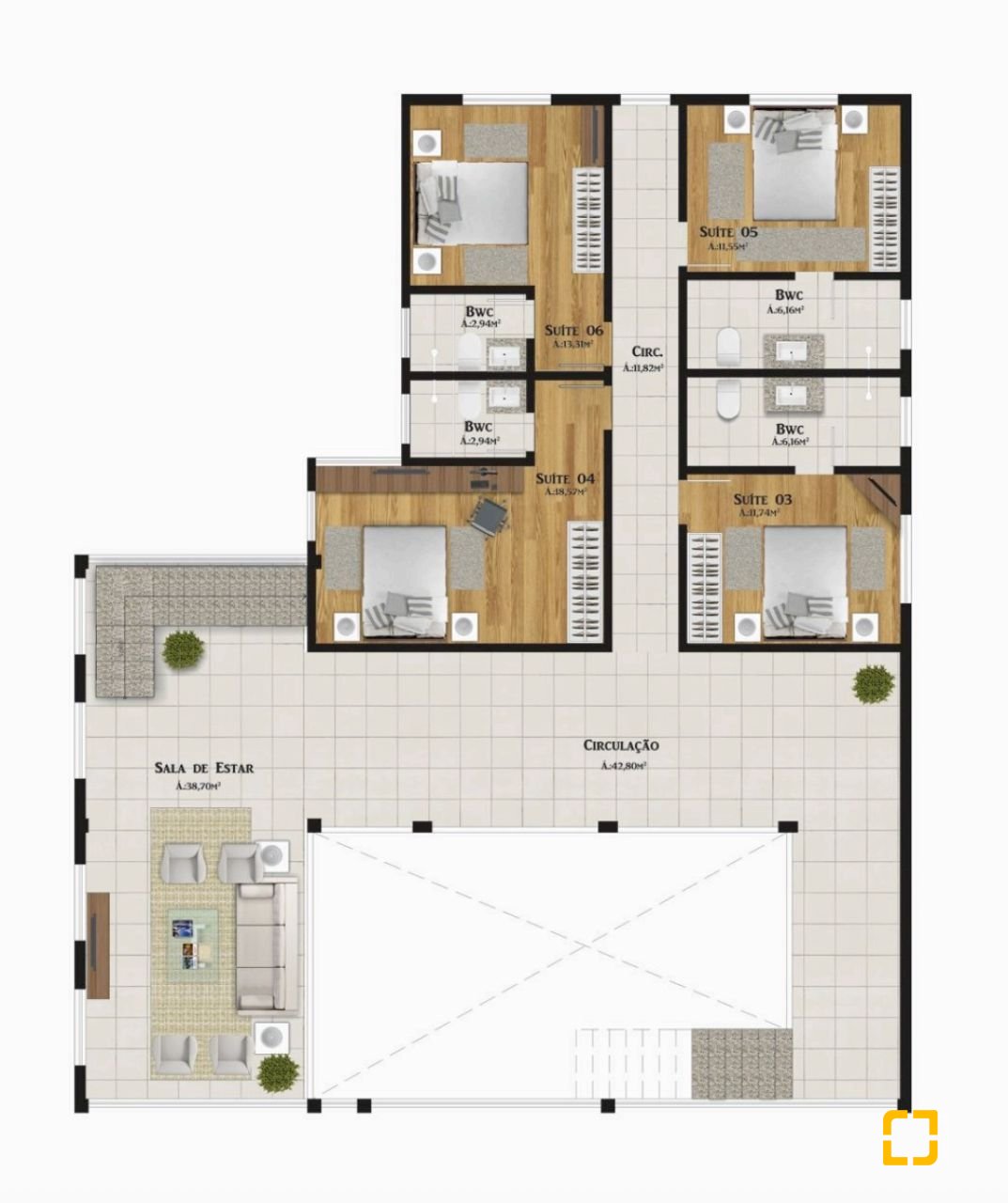 Casa de Condomínio com 520m², 14 quartos (sendo 7 suítes), 6 garagens, no bairro Ingleses em Florianópolis