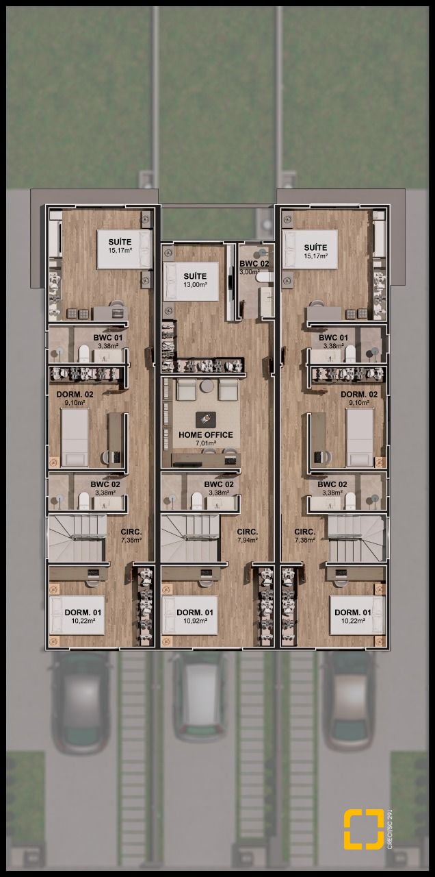 Casa de Condomínio com 115m², 3 quartos (sendo 1 suíte), 1 garagem, no bairro Vargem do Bom Jesus em Florianópolis