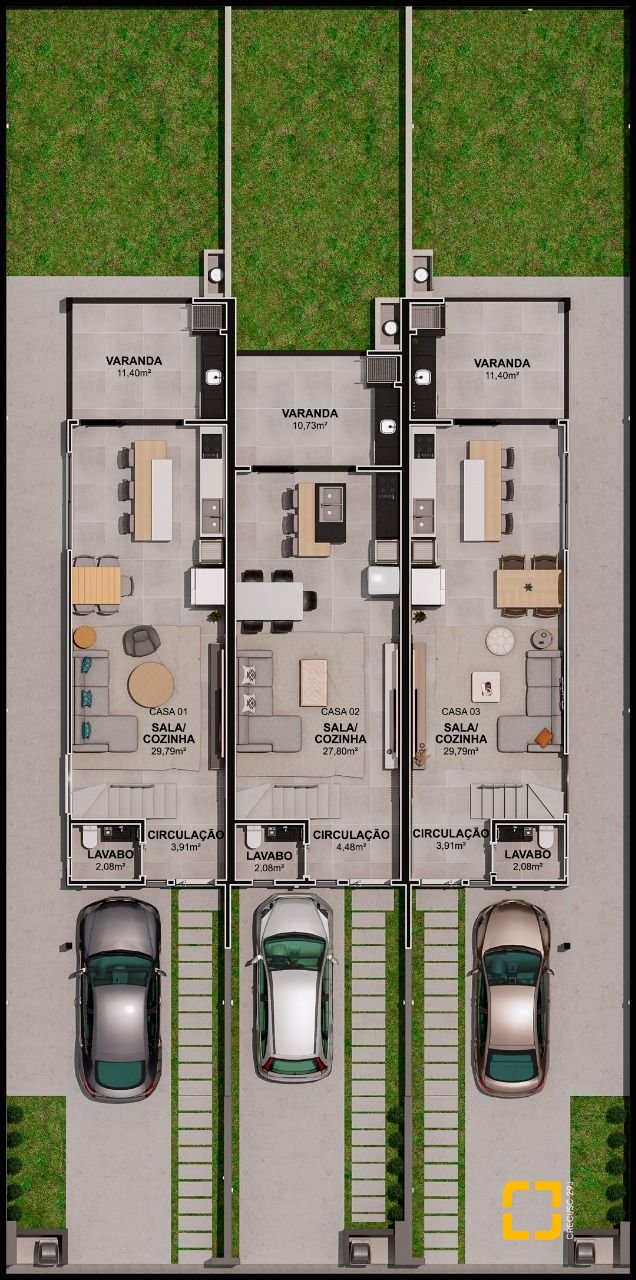 Casa de Condomínio com 115m², 3 quartos (sendo 1 suíte), 1 garagem, no bairro Vargem do Bom Jesus em Florianópolis