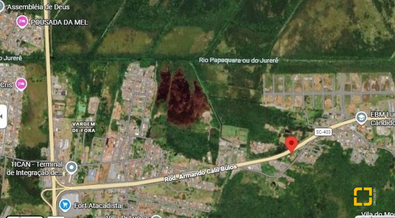 Terreno com 8803m², no bairro Vargem Grande em Florianópolis