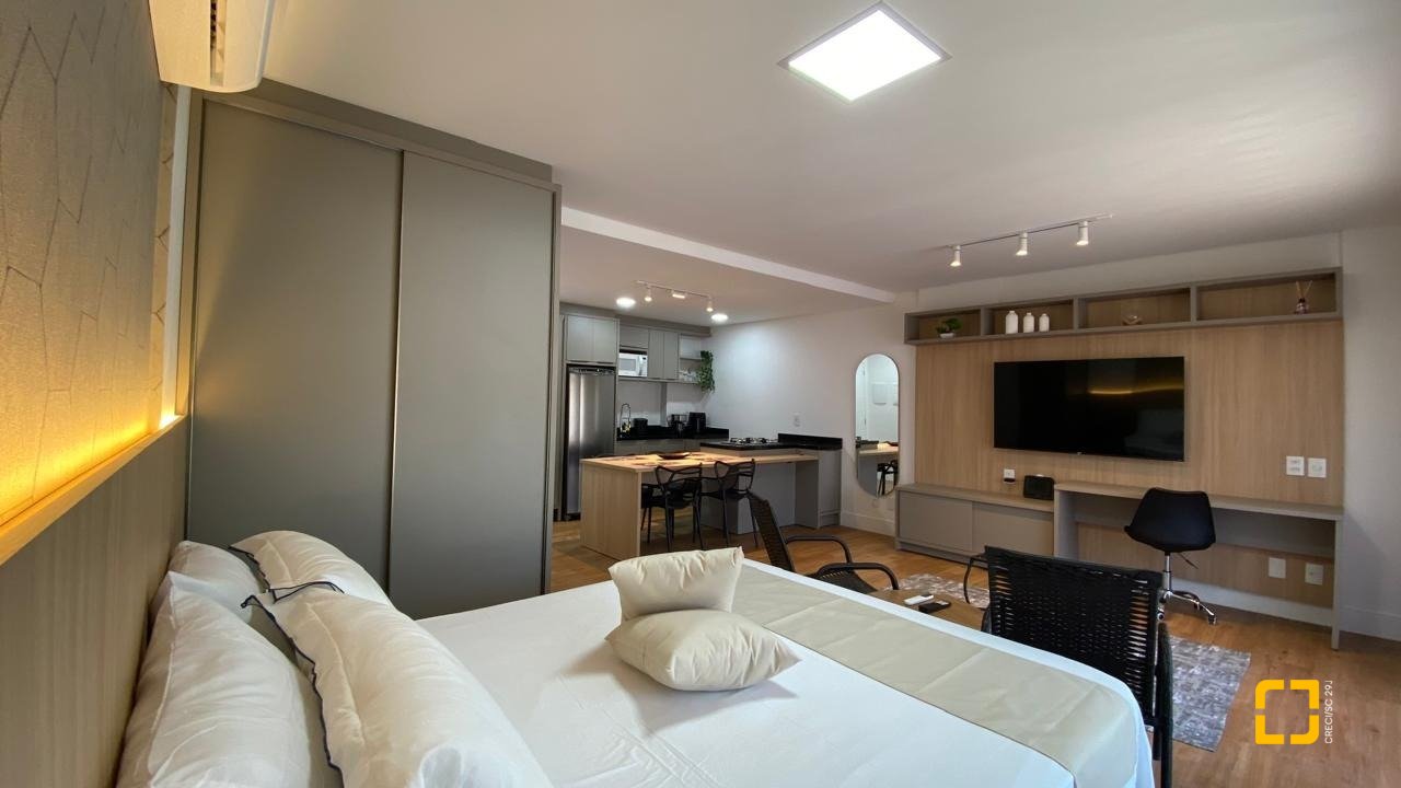 Apartamento com 49m², 2 quartos (sendo 1 suíte), 1 garagem, no bairro Saco Grande em Florianópolis