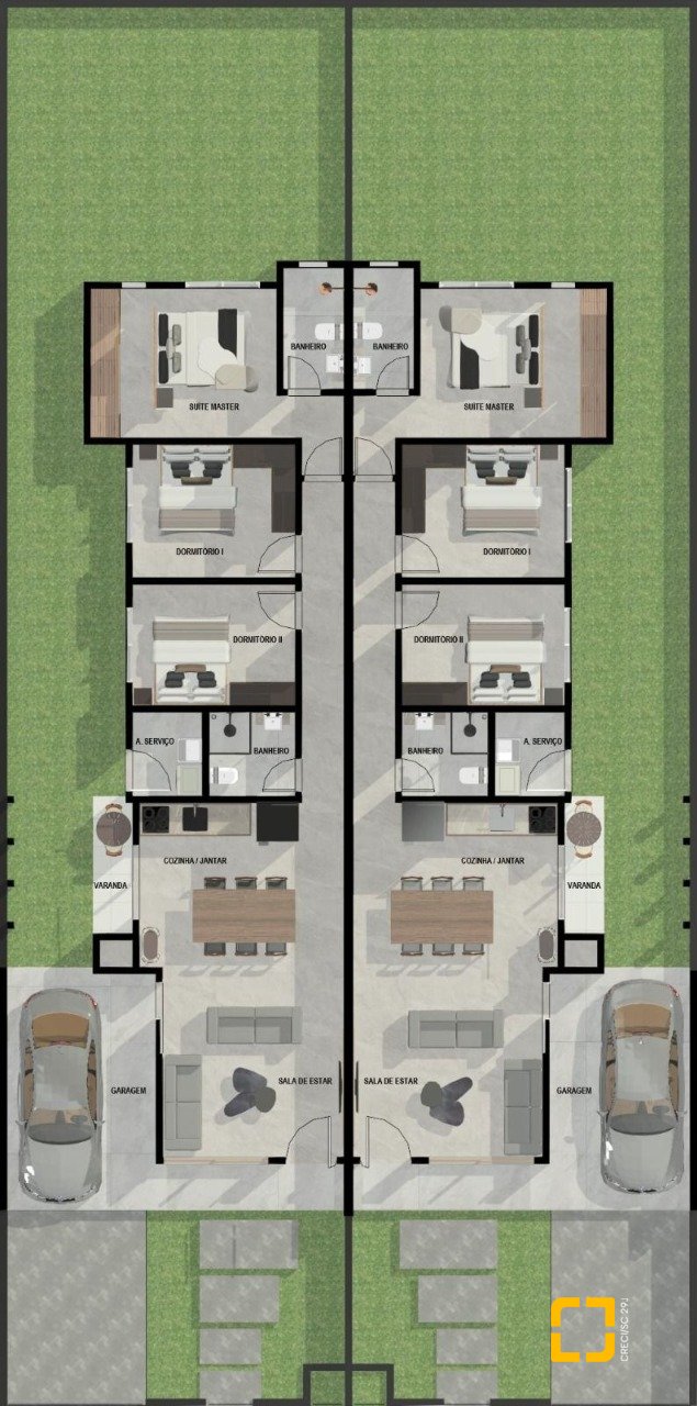 Casa com 111m², 3 quartos (sendo 1 suíte), 2 garagens, no bairro São João do Rio Vermelho em Florianópolis