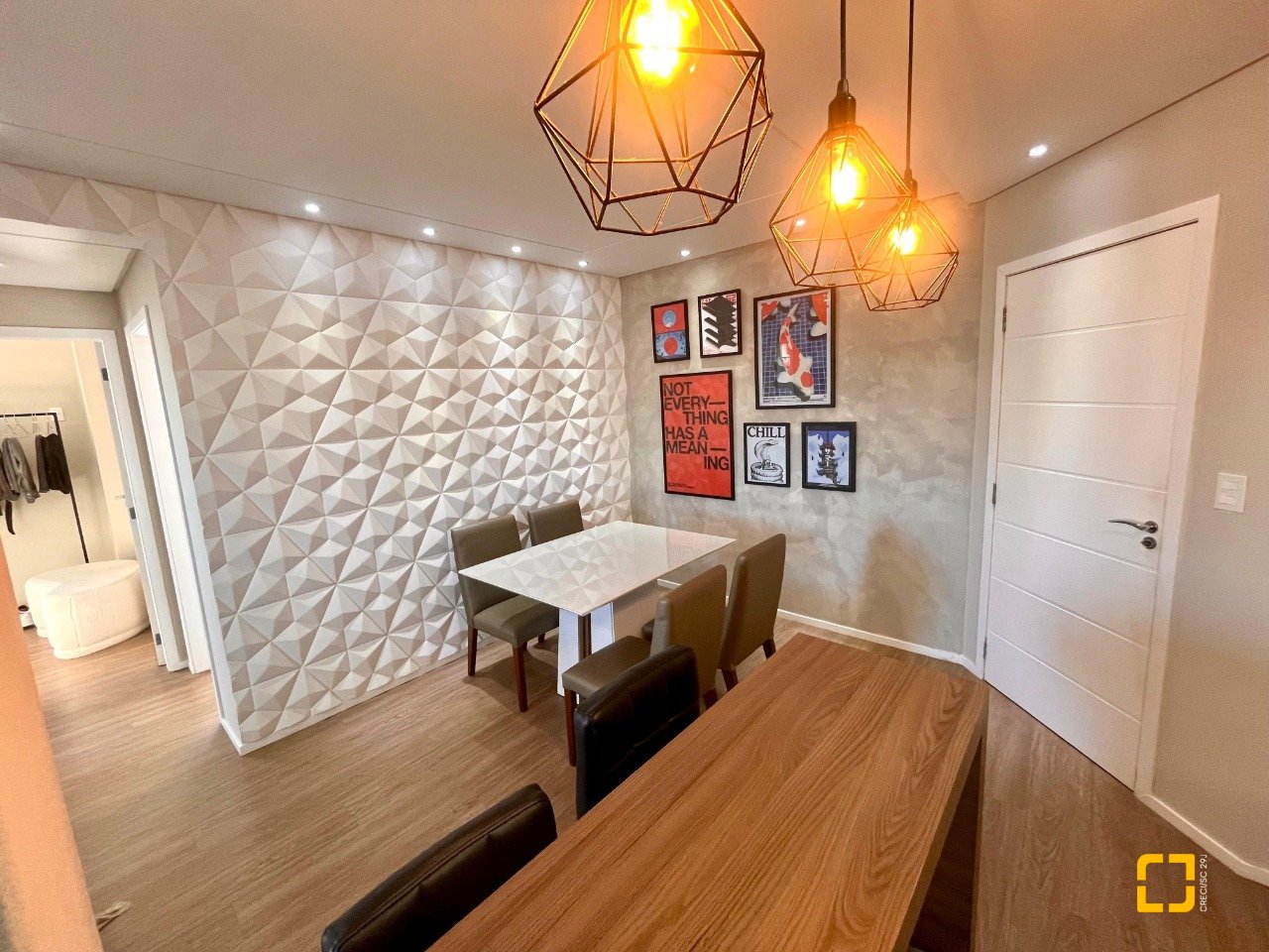 Apartamento com 57m², 2 quartos, 1 garagem, no bairro Barreiros em São José