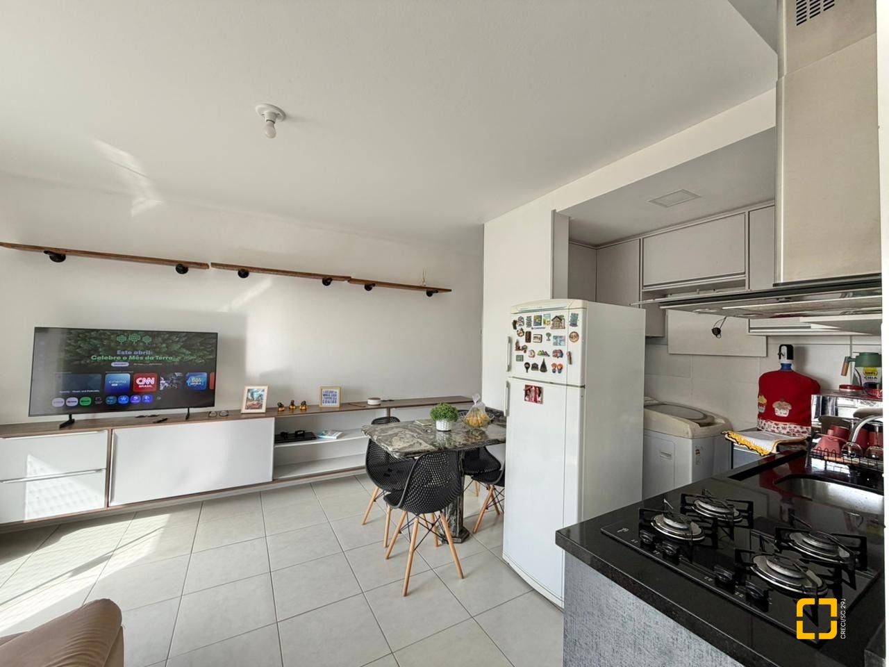 Apartamento com 63m², 2 quartos, 1 garagem, no bairro Forquilhas em São José