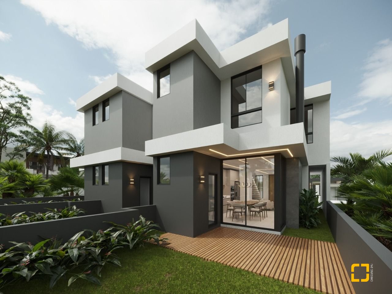 Casa de Condomínio com 150m², 3 quartos (sendo 3 suítes), 5 garagens, no bairro Rio Vermelho em Florianópolis