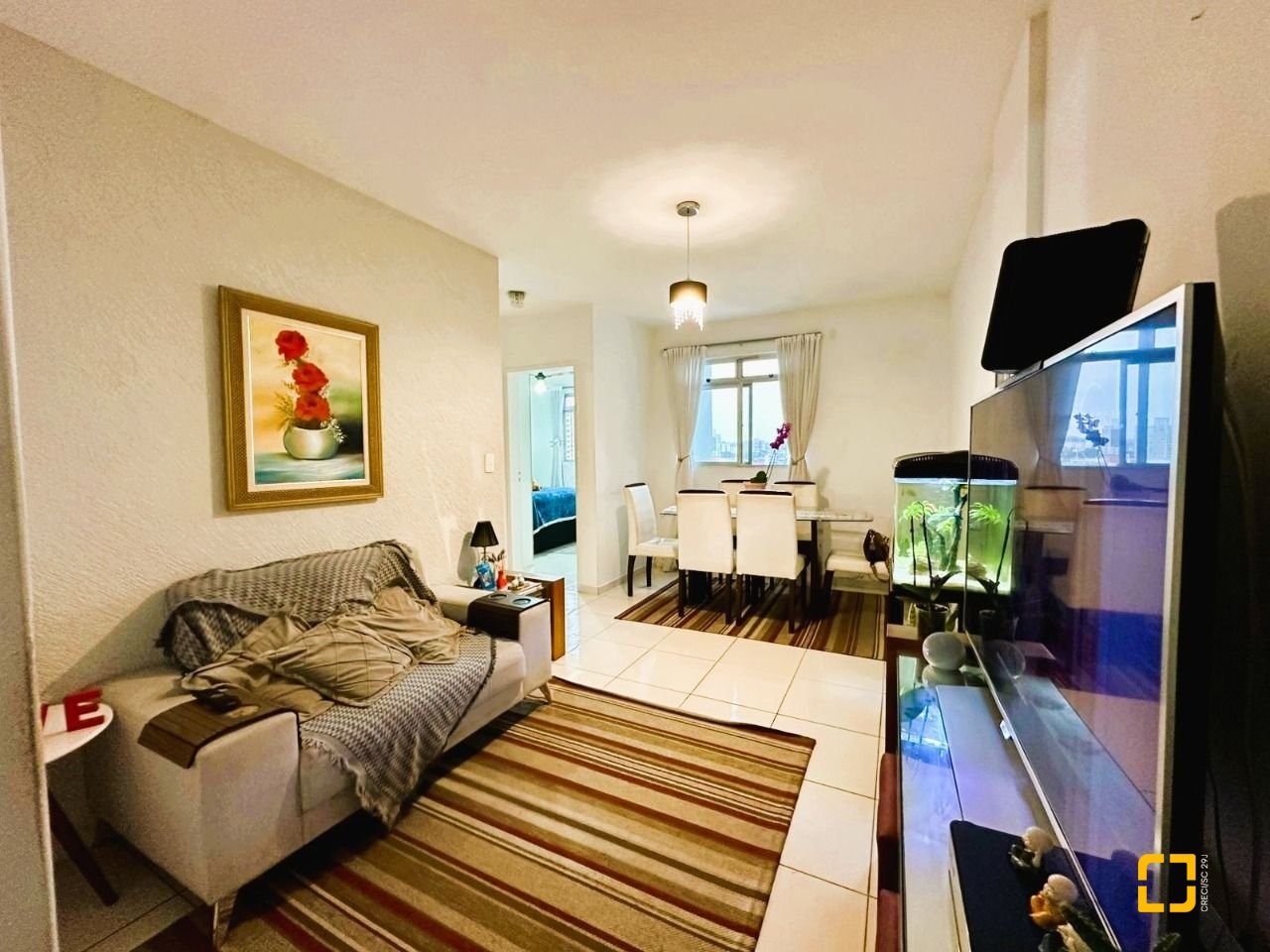 Apartamento com 56m², 2 quartos, no bairro Barreiros em São José