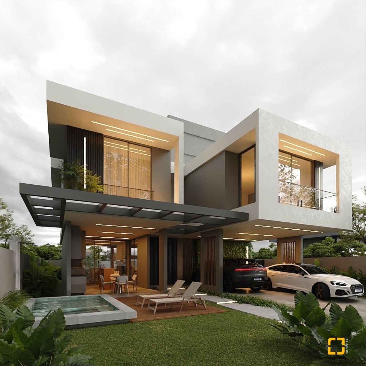 Casa de Condomínio com 281m², 6 quartos (sendo 3 suítes), 2 garagens, no bairro São João do Rio Vermelho em Florianópolis