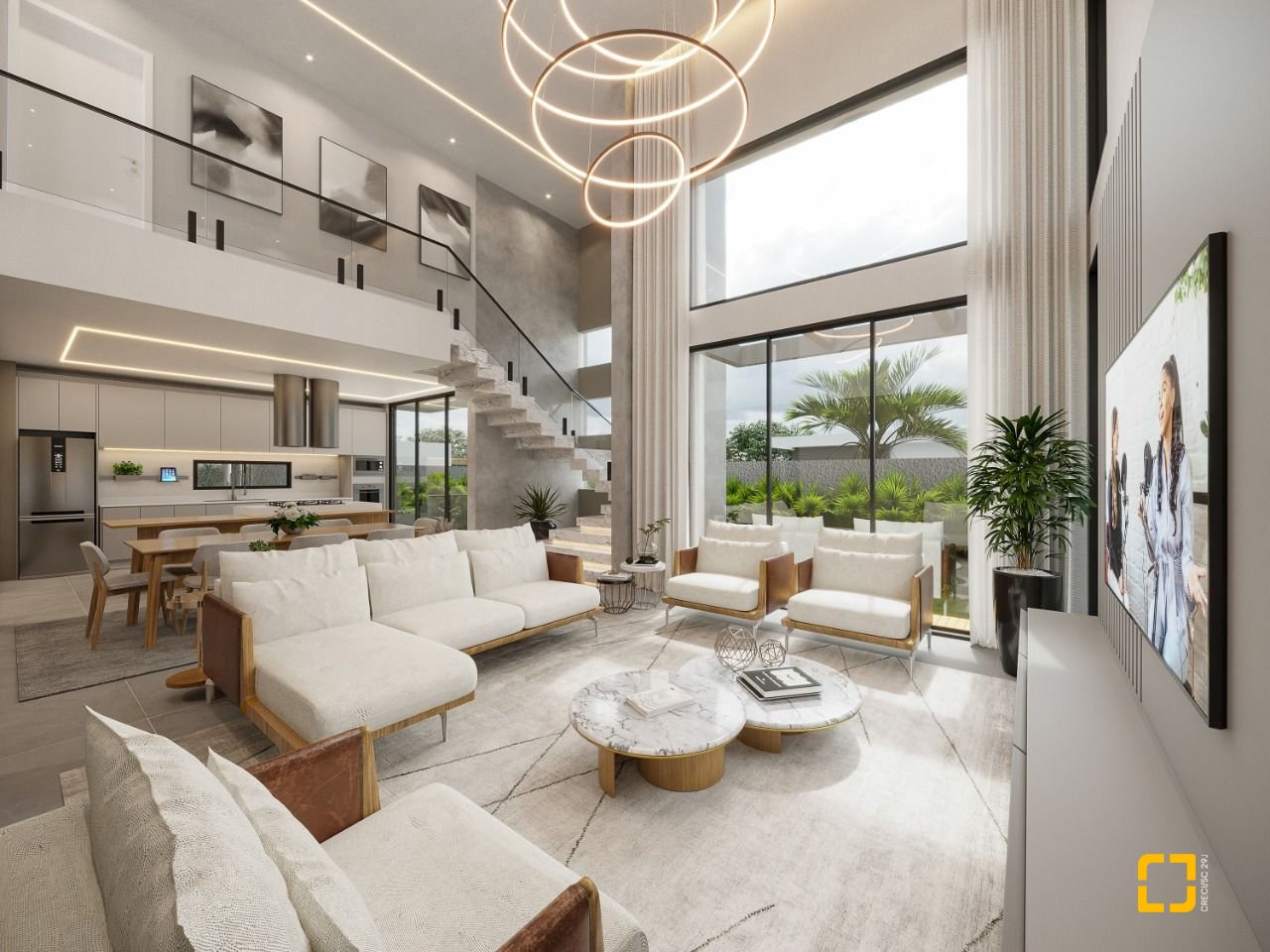 Casa de Condomínio com 281m², 6 quartos (sendo 3 suítes), 2 garagens, no bairro São João do Rio Vermelho em Florianópolis