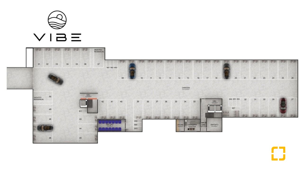 Loft com 54m², 2 quartos (sendo 1 suíte), no bairro Campeche em Florianópolis