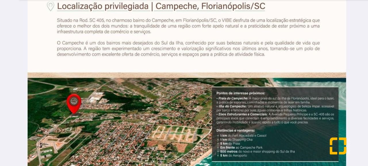 Loft com 54m², 2 quartos (sendo 1 suíte), no bairro Campeche em Florianópolis