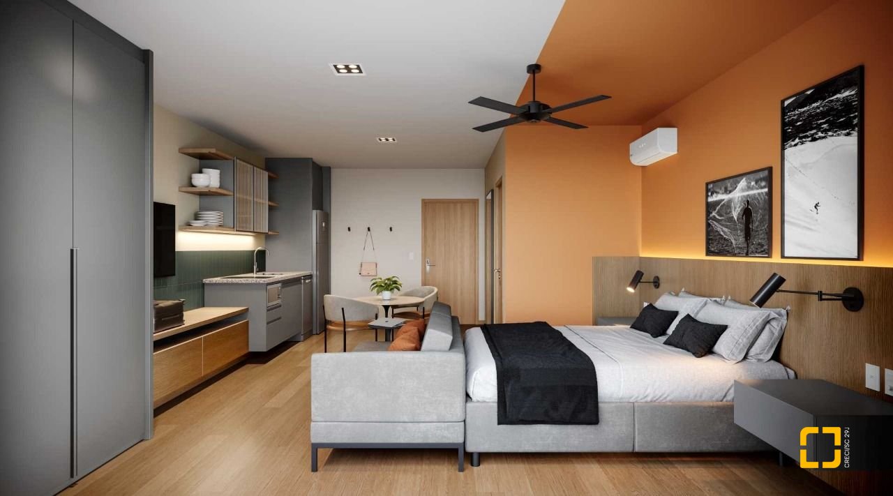 Studio com 34m², 1 quarto, no bairro Saco Grande em Florianópolis