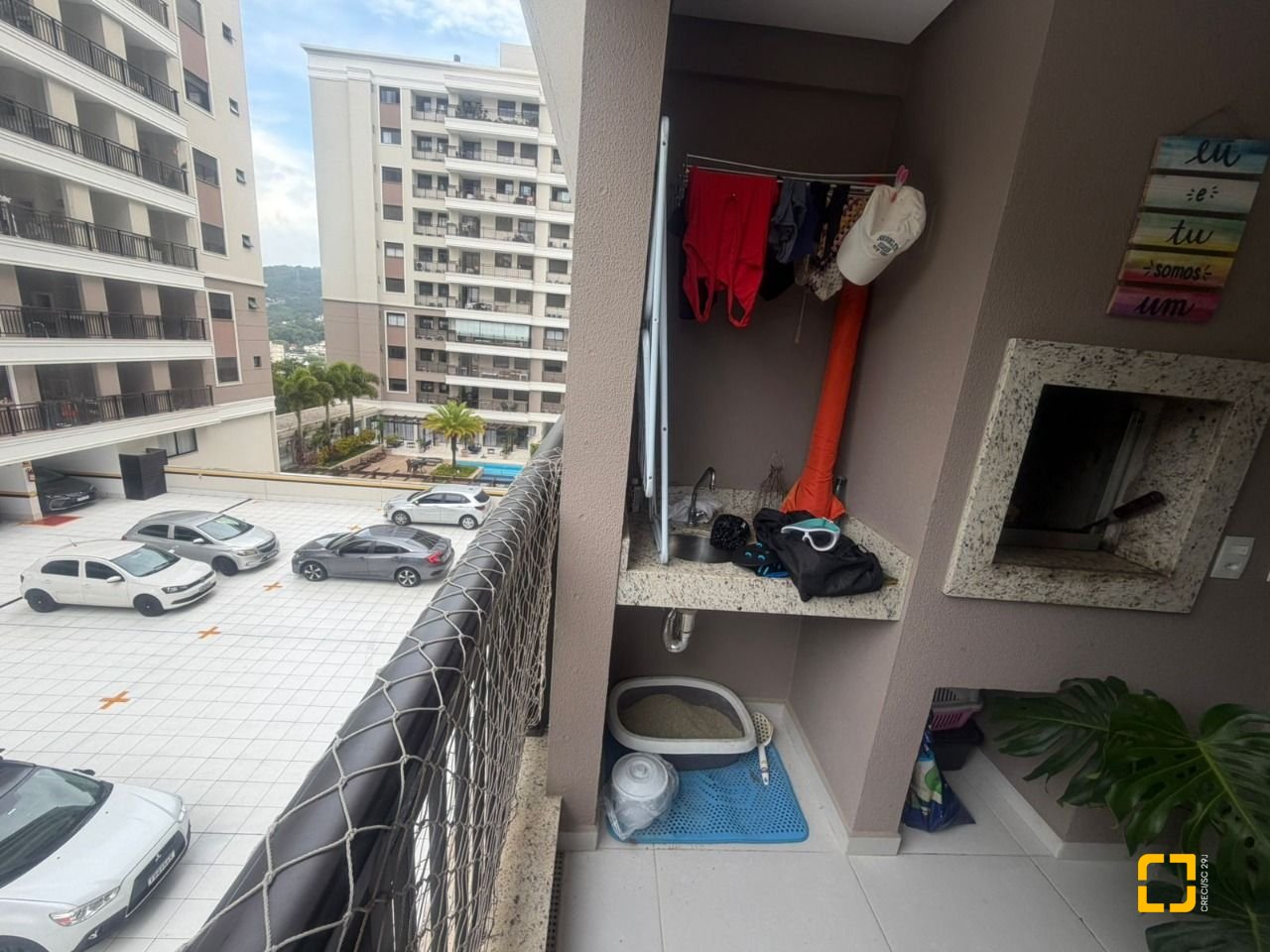 Apartamento com 66m², 3 quartos (sendo 1 suíte), 1 garagem, no bairro Itacorubi em Florianópolis