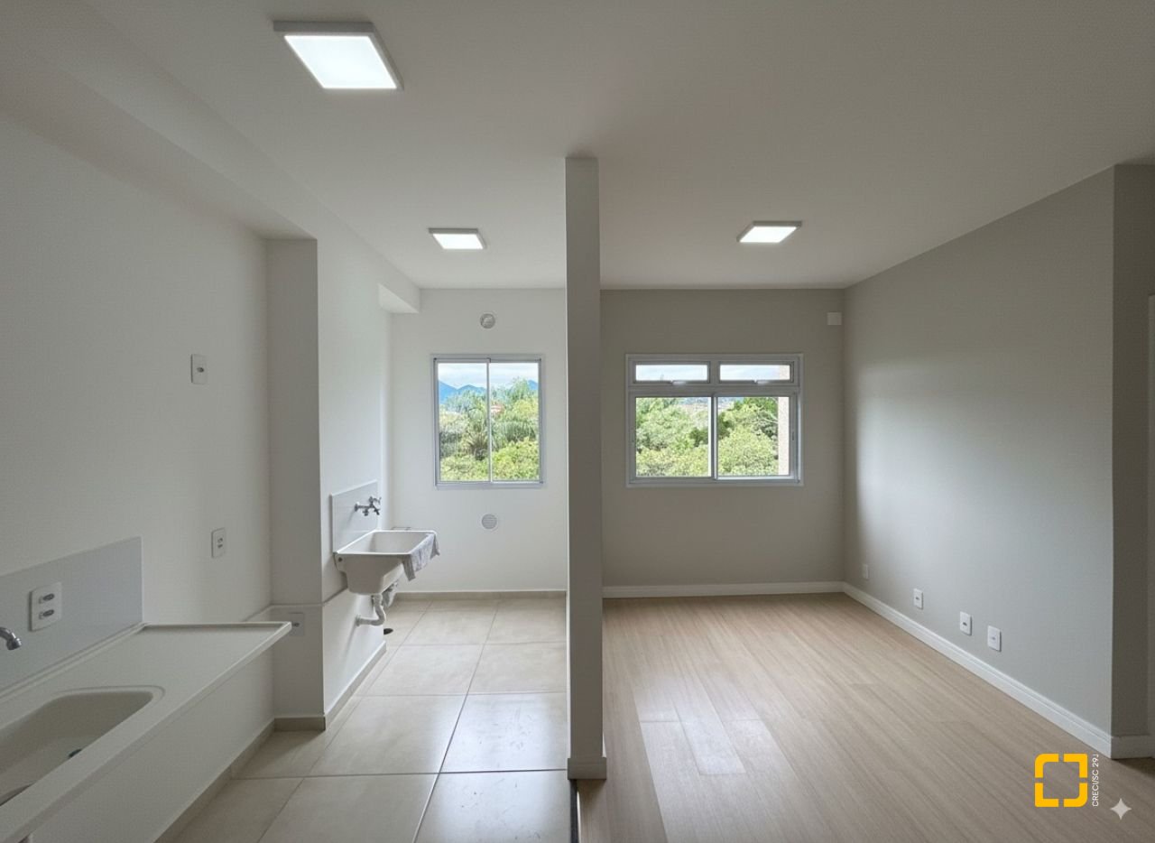 Apartamento com 48m², 2 quartos, 1 garagem, no bairro Bela Vista em Palhoça