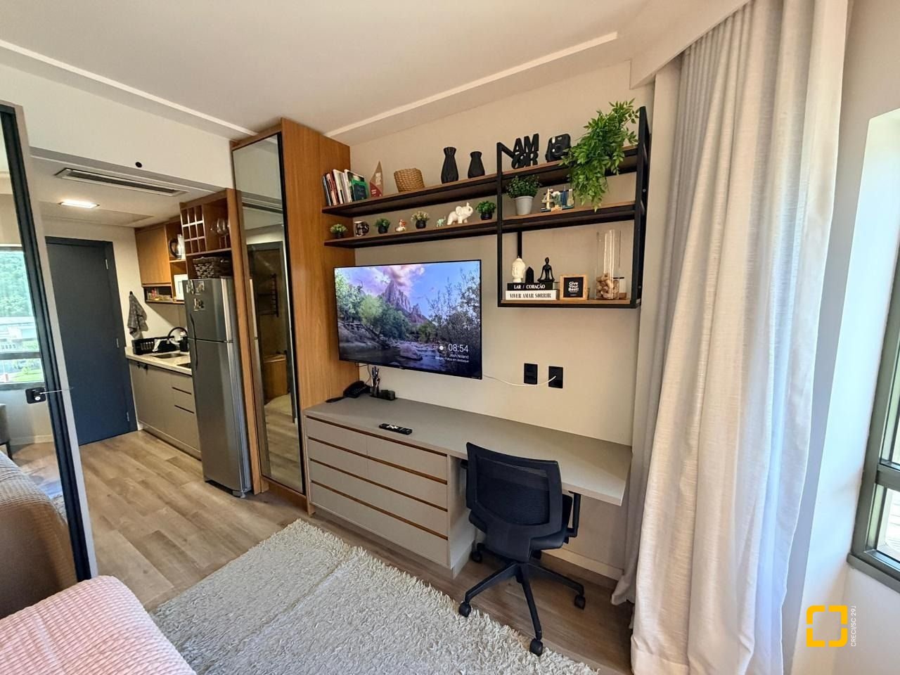Studio com 25m², 1 quarto, 1 garagem, no bairro Itacorubi em Florianópolis