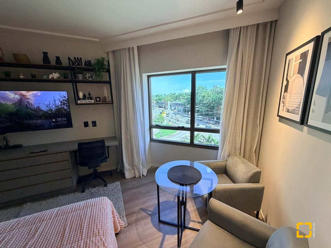 Studio com 25m², 1 quarto, 1 garagem, no bairro Itacorubi em Florianópolis