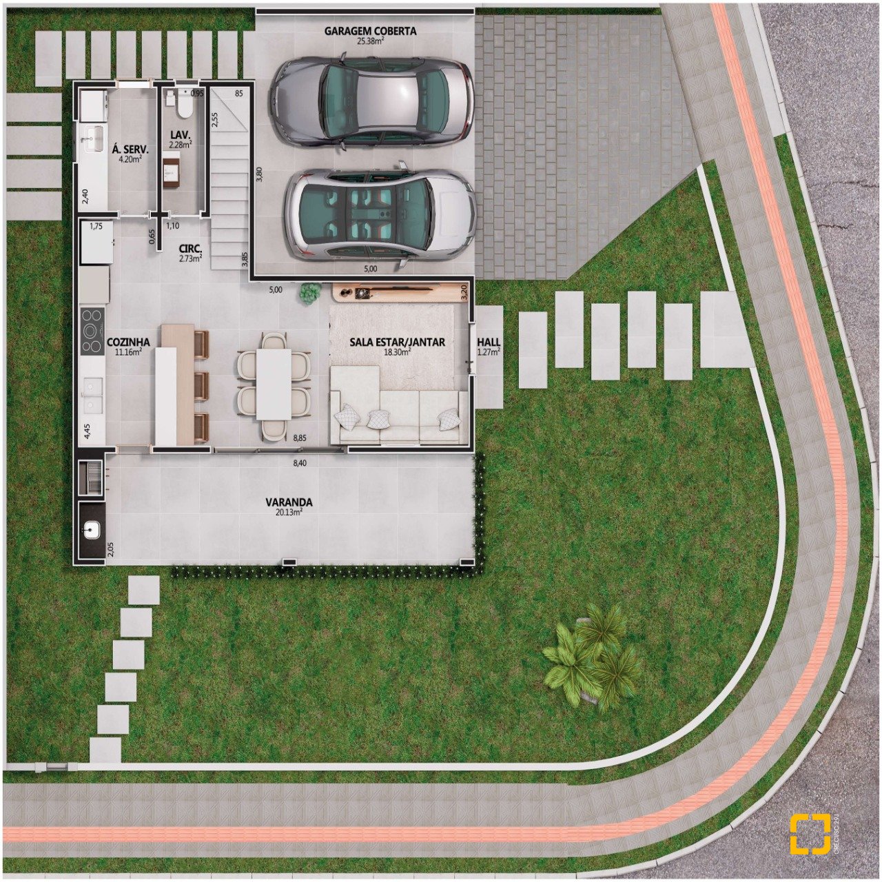 Casa de Condomínio com 162m², 6 quartos (sendo 3 suítes), 2 garagens, no bairro Cachoeira do Bom Jesus em Florianópolis